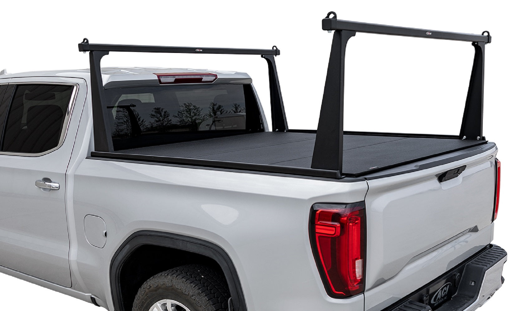 ADARAC 2009-2024 Dodge Ram 1500 2019-2024 Ram 1500 Classic 5' 7" Matte Black Aluminum Pro Series Truck Bed Racks F2040012