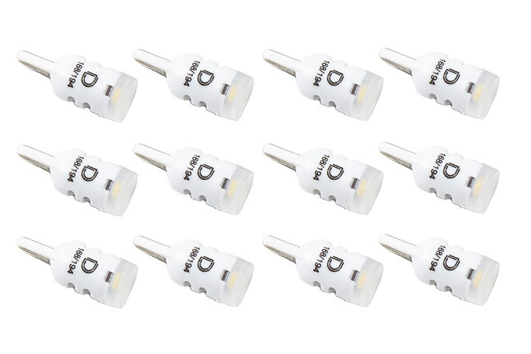 Diode Dynamics 1980-1993 Ford Mustang 194 LED Bulb HP3 LED Warm White Set of 12 DD0020TW