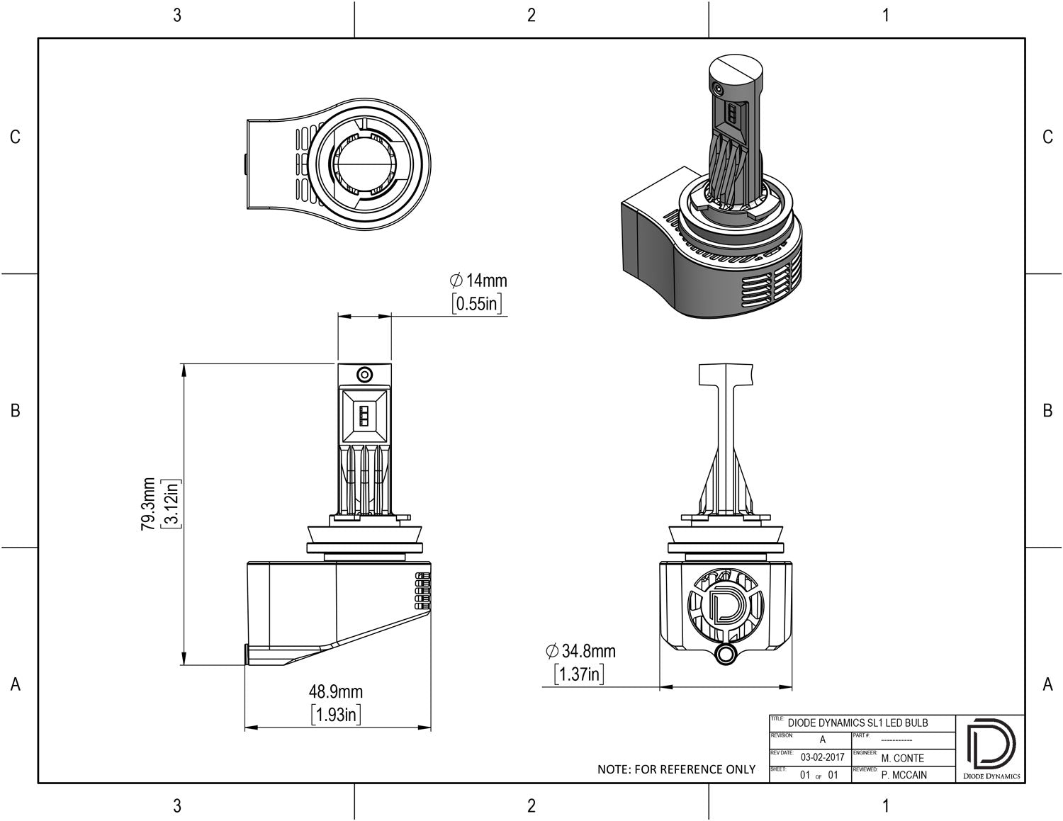 Diode Dynamics 2006-2010 Jeep Commander 9006 SL1 LED Conversion Bulb Single with AntiFlicker Modules DD0407S