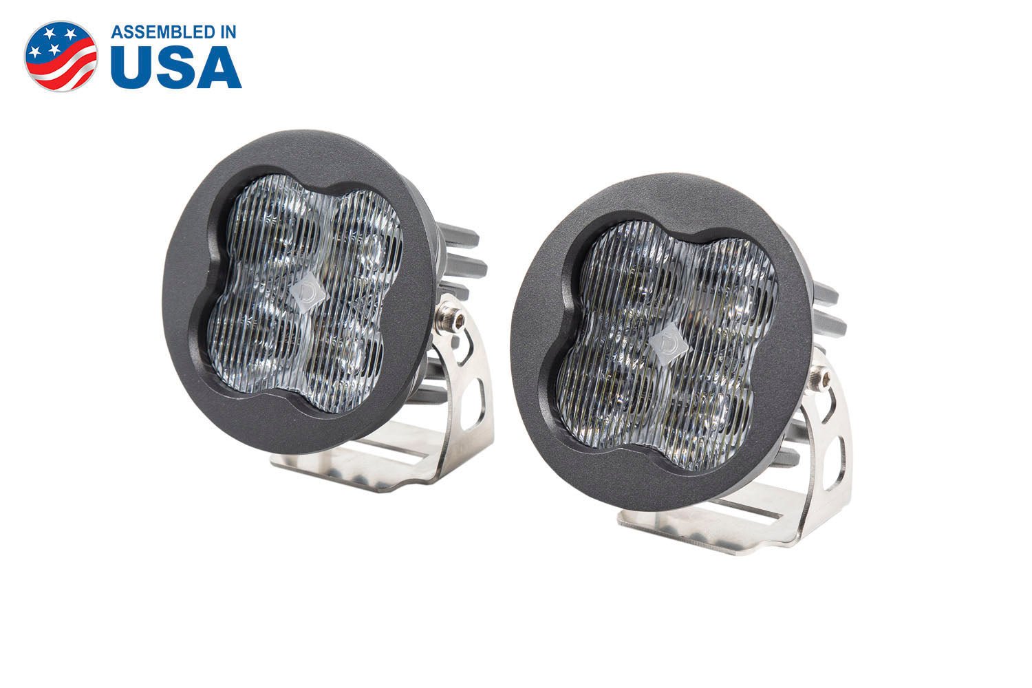 Diode Dynamics Worklight SS3 Sport White SAE Fog Round Pair DD6138P