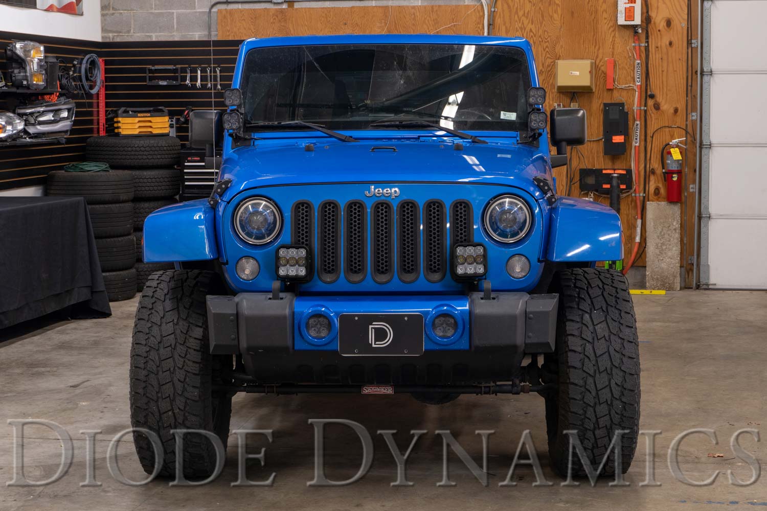 Diode Dynamics 2007-2018 Jeep Wrangler JK SS5 CrossLink Bumper Sport Combo Lightbar Kit DD7274