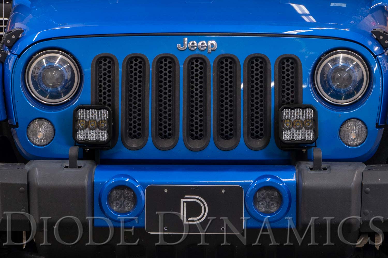 Diode Dynamics 2007-2018 Jeep Wrangler JK SS5 Bumper Pro Yellow Combo LED Pod Light Kit DD7285