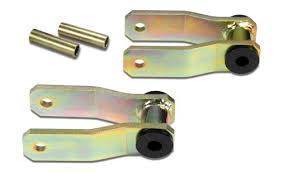 Warrior 1984-2001 Jeep XJ Cherokee  Leaf Spring Shackle Kit 1" Lift Rear Gold Zinc Finish 347