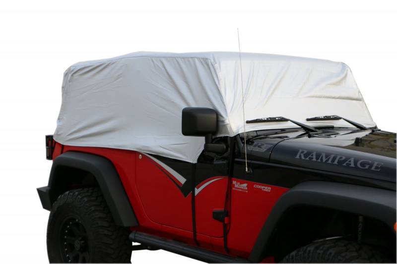 Rampage 2007-2015 Jeep Wrangler 2DR Multiguard Water Repellent Cab Cover Silver 2263