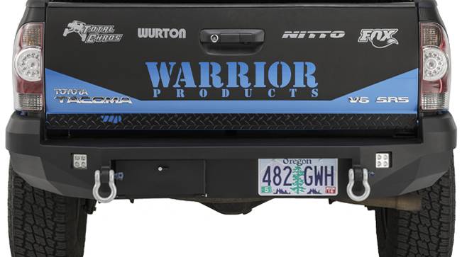 Warrior 2005-2015 Toyota Tacoma Lower Tail Gate Cover 4930PC Black Powder Coated Aluminum Diamond Tread