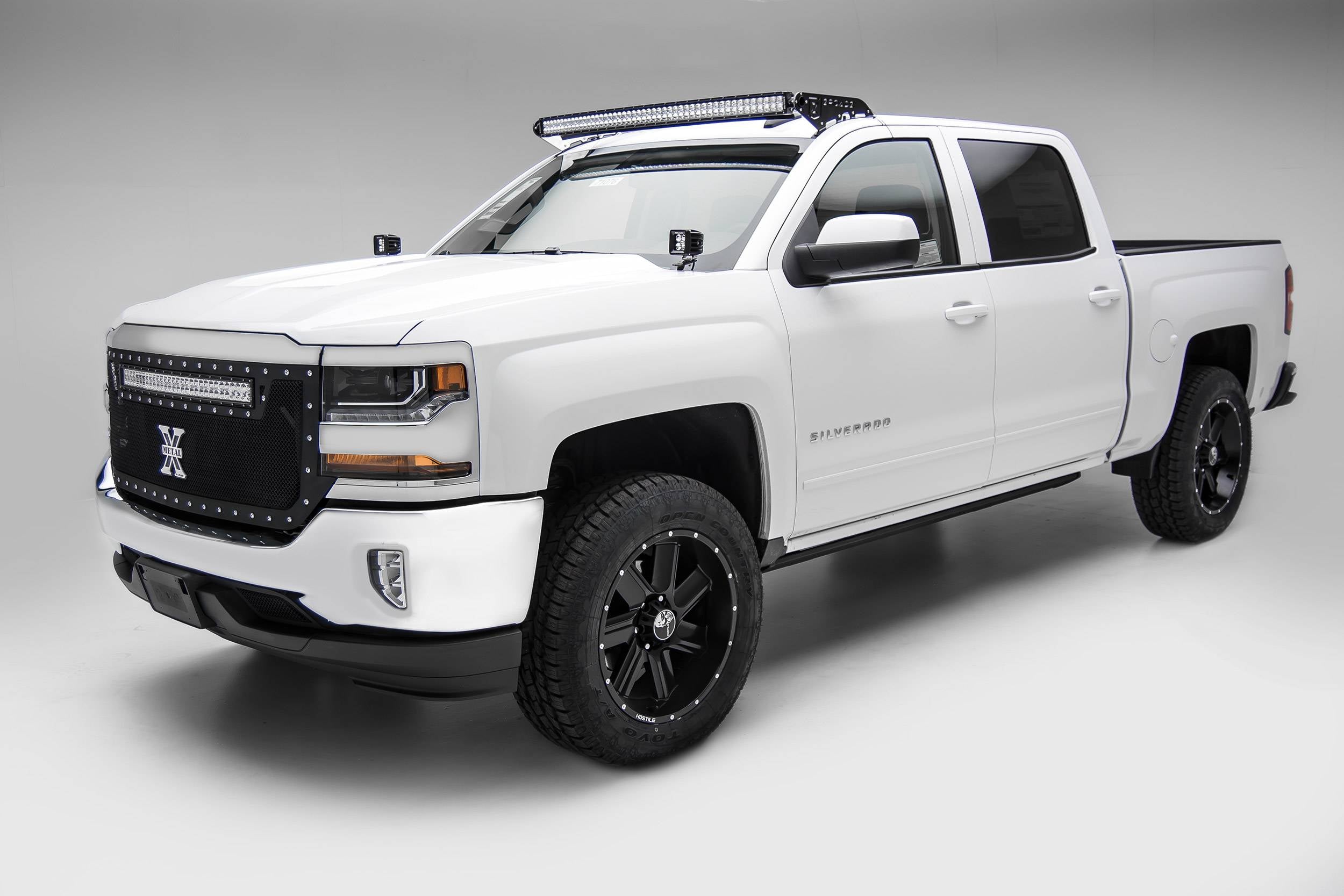 ZROADZ 2014 -2018 Chevrolet Silverado 1500 GMC Sierra 1500 Bolt-on 50 Inch Similar Style Curved LED Light Bar Black Z332081