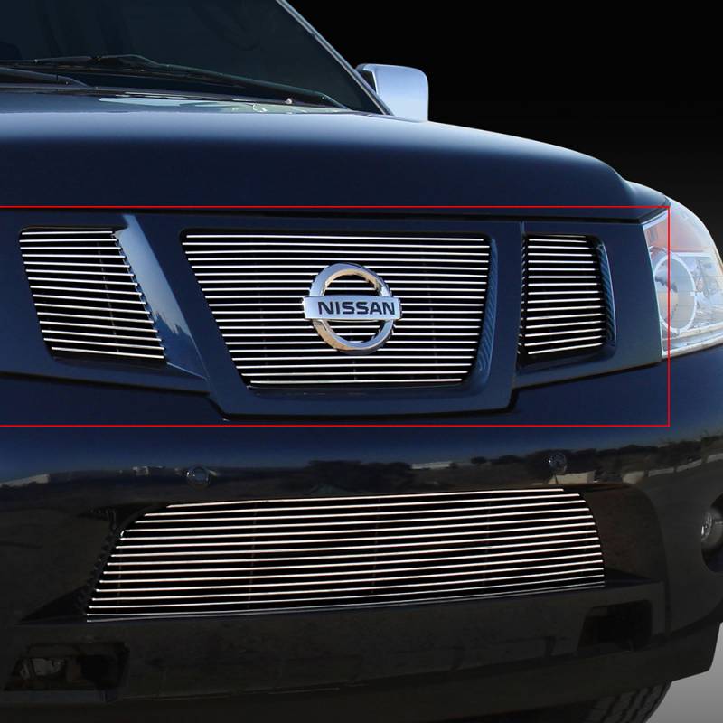 T-Rex 2008-2014 Nissan Armada Billet Grille Overlay Bolt On Insert Polished 21782