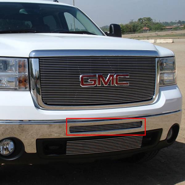 T-Rex 2007-2013 GMC Sierra 1500 2007-2010 GMC Sierra Denali 1500 2007-2010 GMC Sierra 2500 3500 Bumper Billet Grille Bolt On Polished 25206