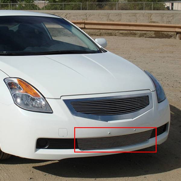 T-Rex 2008-2009 Nissan Altima Coupe Bumper Billet Grille Overlay Polished 25769