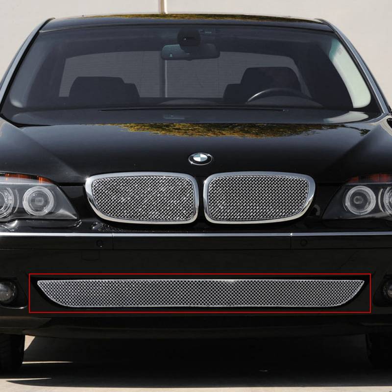 T-Rex 2006-2008 BMW 750 Series Sedan Sport Series Formed Mesh Bumper Grille Chrome 45998