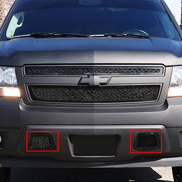 T-Rex 2007-2014 Chevrolet Tahoe Suburban Avalanche Upper Class Bumper Mesh Grille Overlay Black 52051