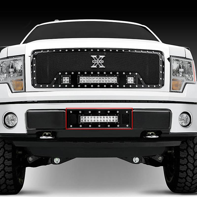 T-Rex 2009-2014 Ford F150 LED Light Grille Formed Mesh Grille Bumper Insert 6325681