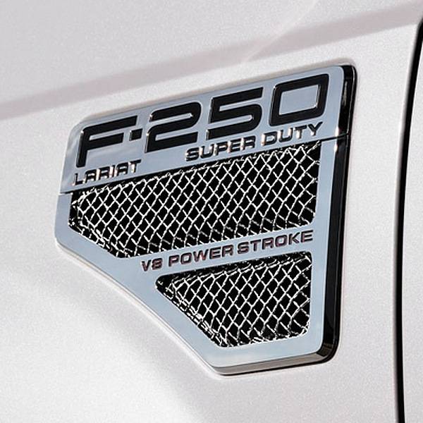 T-Rex 2008-2010 Ford F-250 F-350 Super Duty Mesh Side Vent Insert With Formed Mesh Center 115640