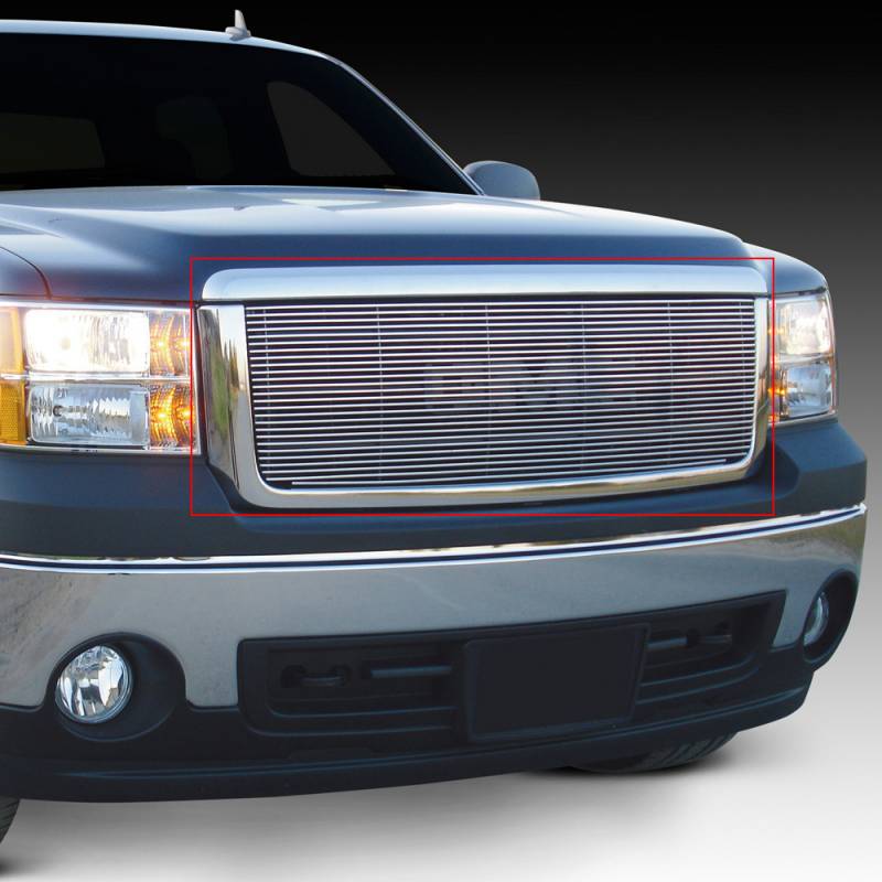 T-Rex 2007-2013 GMC Sierra 1500 Billet Grille Insert & Overlay Bolt On Polished 20205