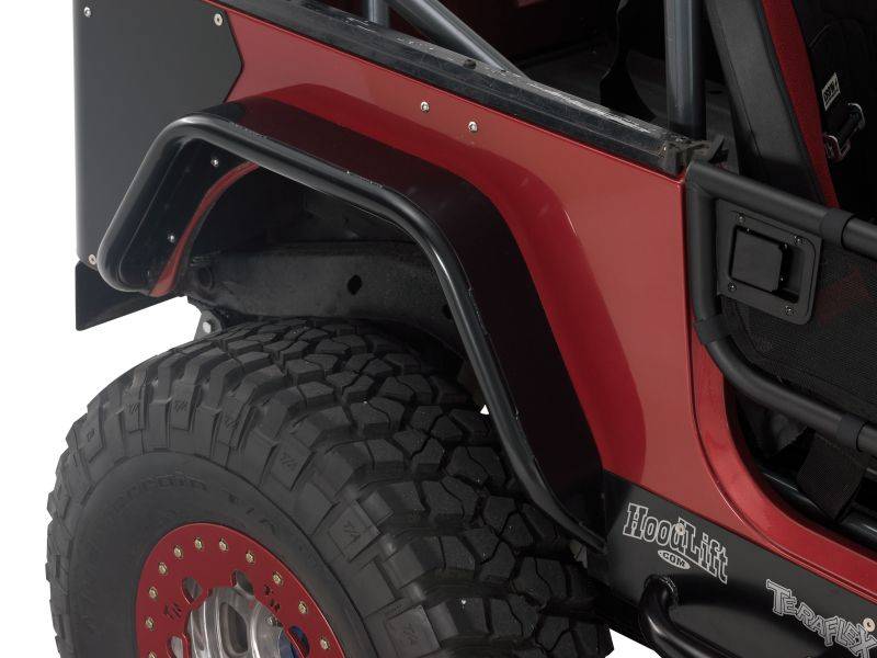 Warrior 1987-1995 Jeep Yj Wrangler Tube Flares With Steel Tops Rear 6.5" Raw Material S7324-Raw