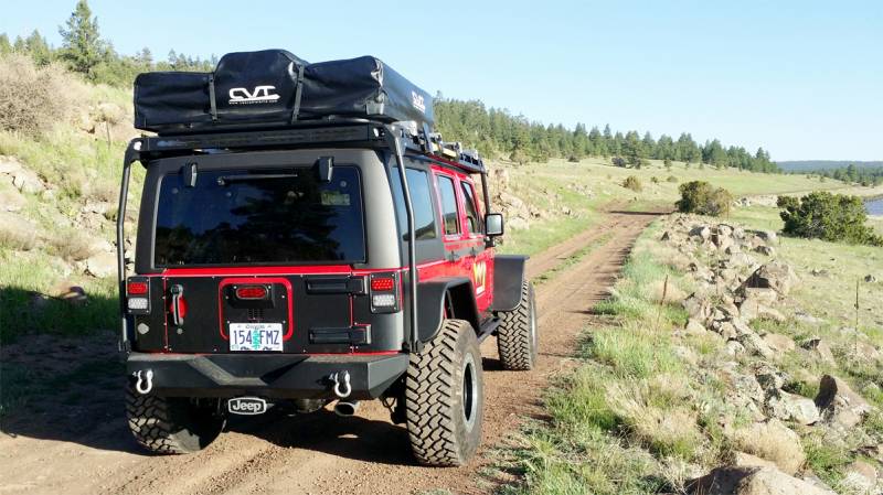 Warrior 2007-2019 Jeep Jk Wrangler Rect Led Steel Tail Light System Box Complete Kit 2995