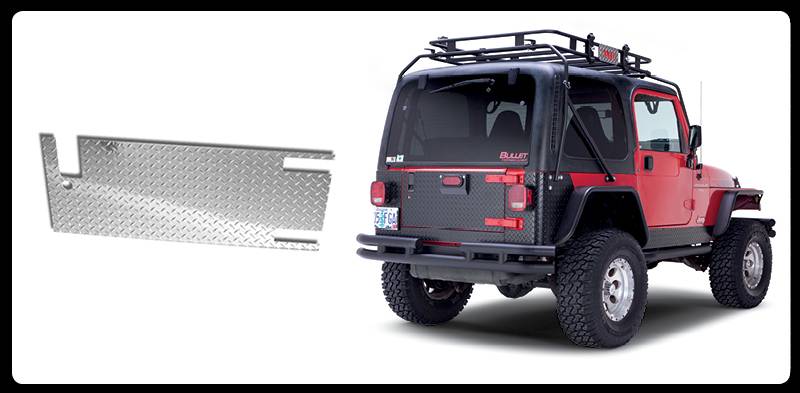 Warrior 1997-2006 Jeep Tj Tailgate Cover Steel S909D