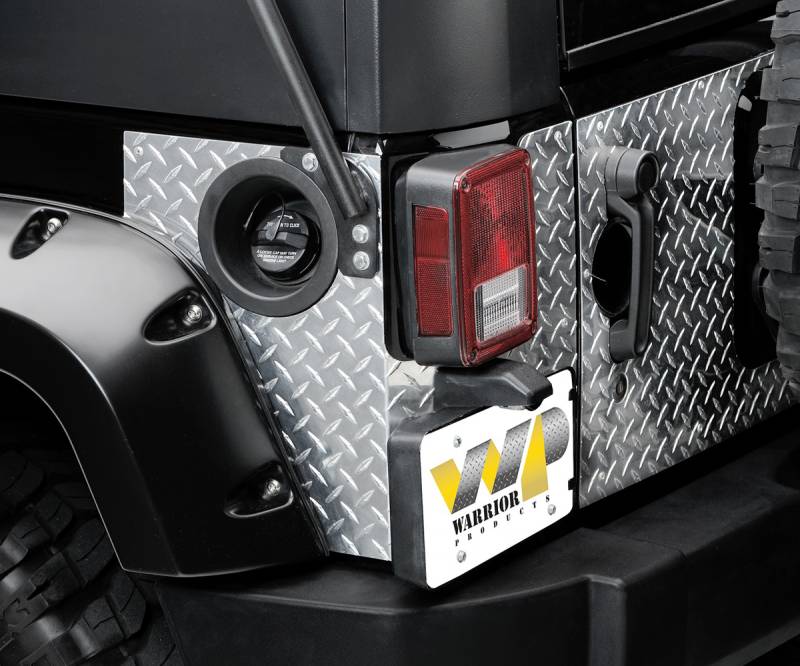 Warrior 2007-2017 Jeep Wrangler Jk 2 Door Corner No Holes For Lights Gas Filler and Hinges Only Steel S924