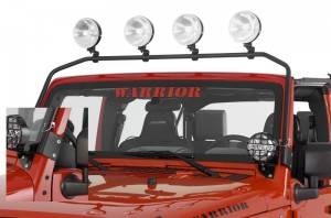 Warrior 1997-2006 Jeep Tj Wrangler Front Safari Light Bar 4 Light Tabs 872