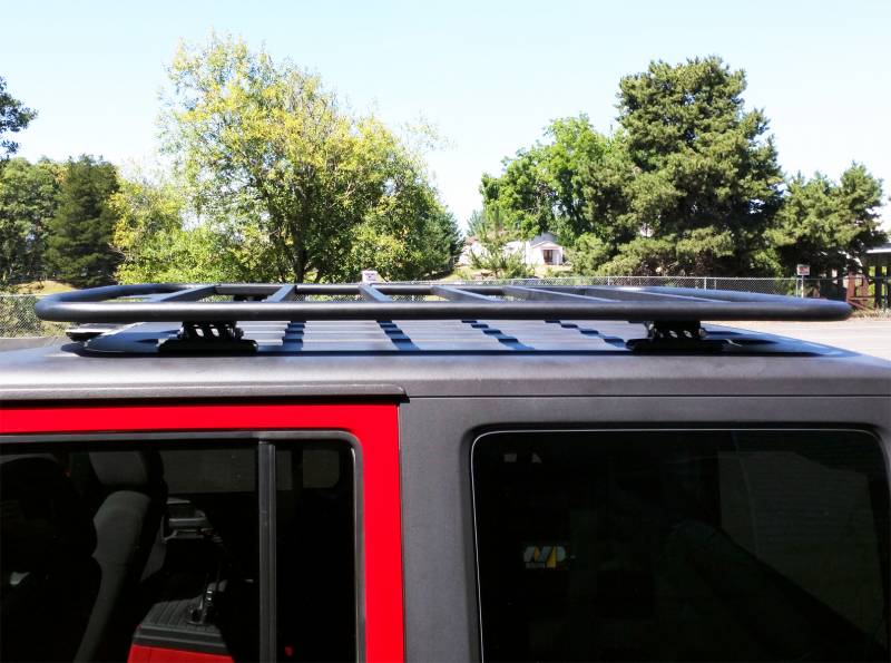 Warrior Jeep Yj Tj Jk Wrangler Platform Roof Rack System With 2" Mounts Platform Rack 57.5"X 51.25" X 1.25"T 10902