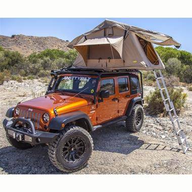 Smittybilt Universal Overlander Roof Tent 2 Person Tent Coyote Tan 2783