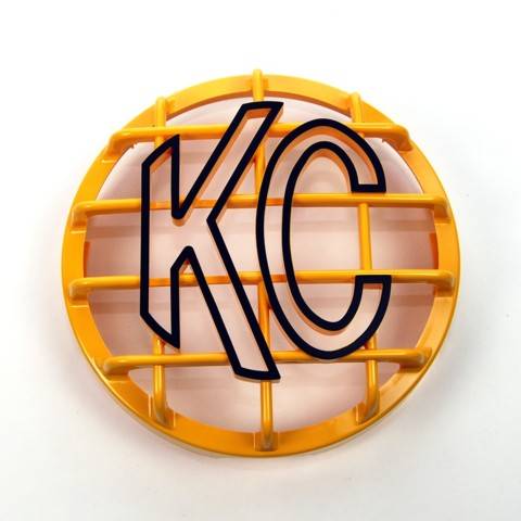 KC HiLites 6" Stone Guard Yellow with Black KC Logo 7213