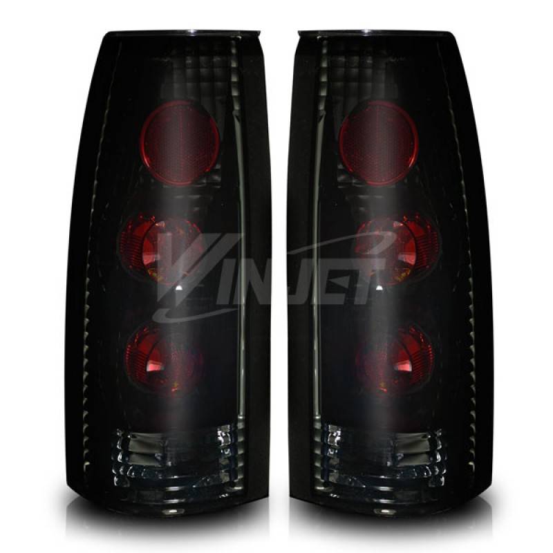 Winjet 1999-2000 Cadillac Escalade Black Smoke Altezza Tail Light WJ20-0003-05