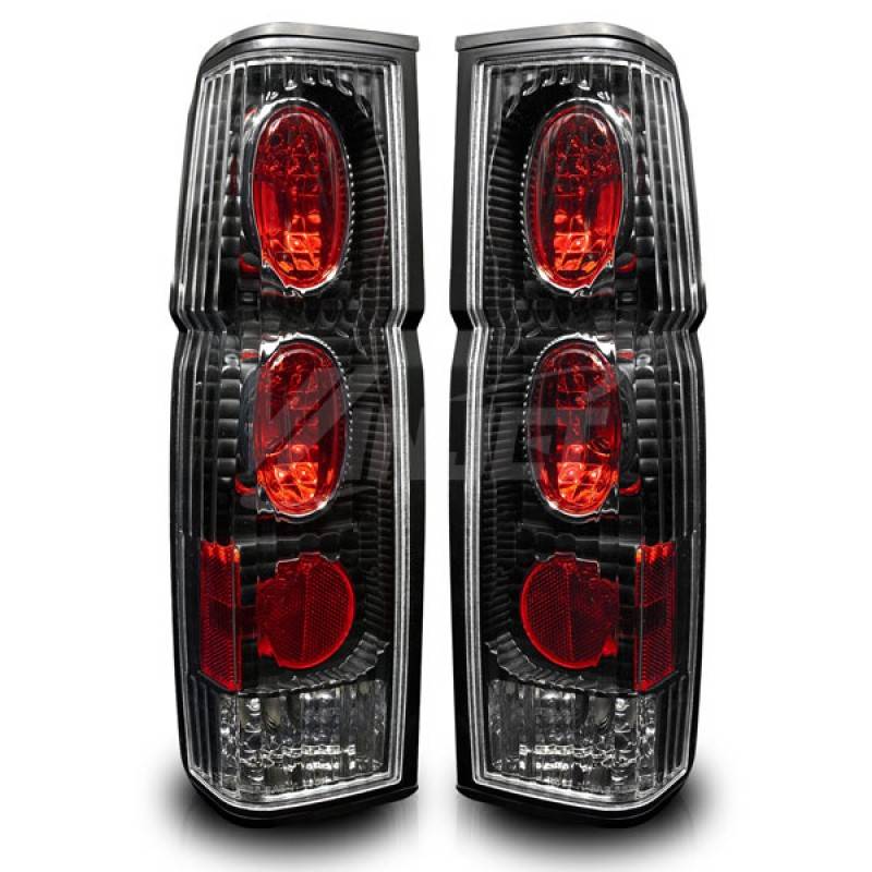 Winjet 1986-1997 Nissan Hardbody Black Clear Altezza Tail Light WJ20-0041-04