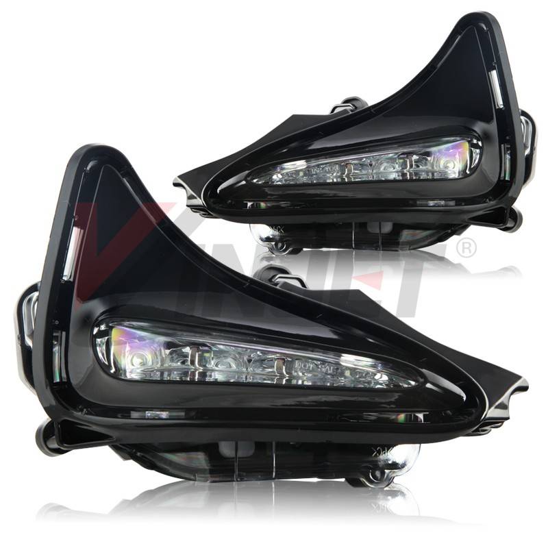 Winjet 2017 Toyota Corolla Clear Day Time Running Fog Lights WJ30-0521-09