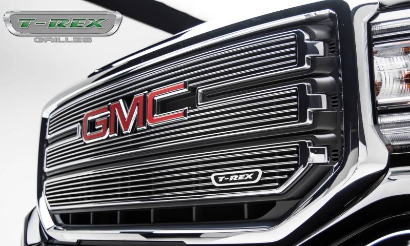 T-Rex 2016-2018 GMC Sierra 1500 SLT Laser Billet Main Grille 3 PC Overlay Polished 21215