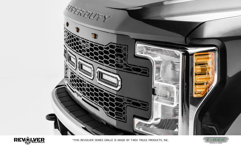 T-rex 2017-2019 Ford F-250 F-350 F-450 F-550 Super Duty Revolver Series W/o Forward Facing Camera Main Replacement Grille 6515641