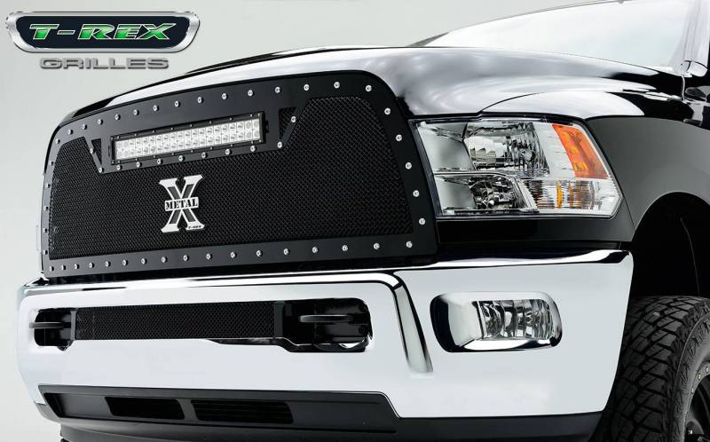 T-rex 2010-2012 Dodge Ram Pu 2500/3500 Led Light Grille Single 20 Light Bar For Off-road Use Only 6314531