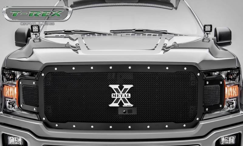 T-rex 2018-2020 Ford F-150 X-metal Series Main Grille Replacement Fits Vehicles W/ Ffc Chrome Studs With Black Powdercoat Finish 6715791