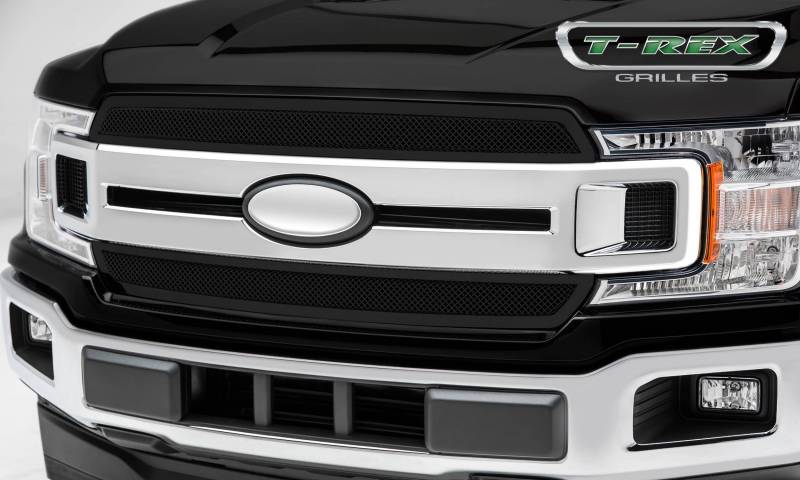 T-Rex 2018-2020 Ford F-150 Upper Class Series 2 Pc Main Grille Overlay Insert With Black Powdercoat Finish 51711