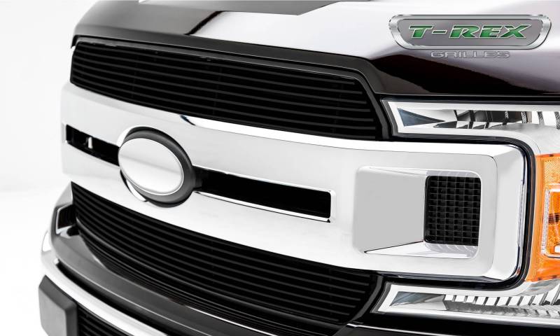 T-Rex 2018-2020 Ford F150 Billet Series 2 PC Main Grille Overlay Inser ...