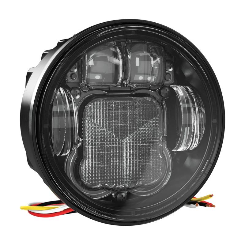 J.W Speakers 6130-EV 12V 24V LED SAE ECE RHT High and Low Beam Headlight with Front Position 549881