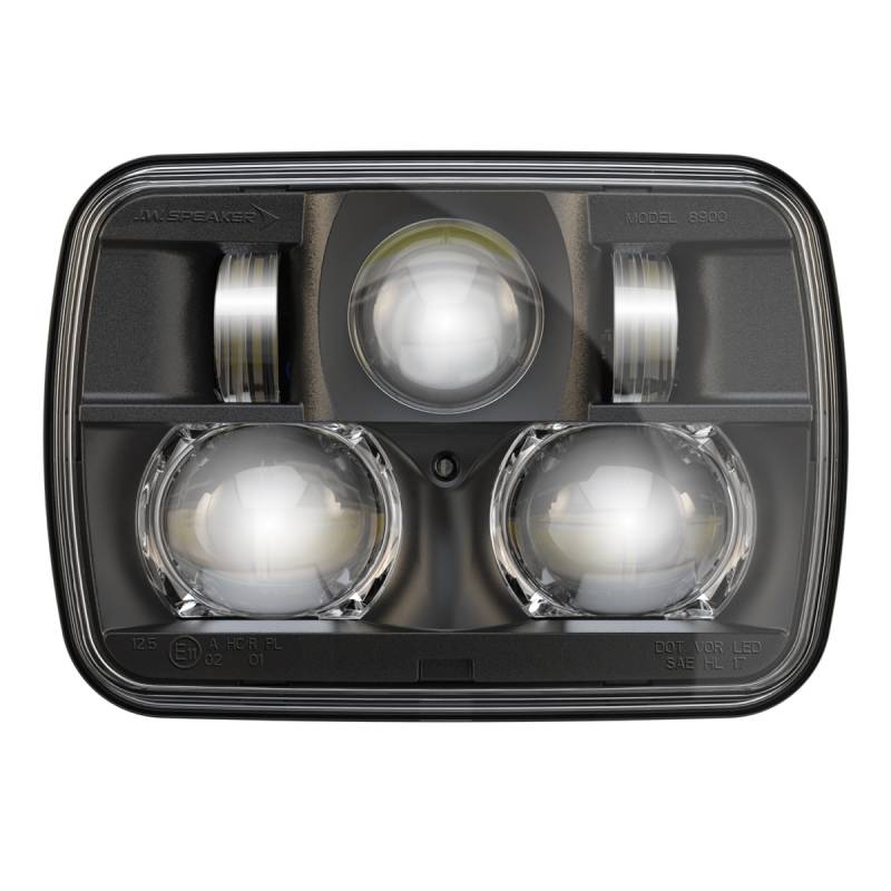 J.W Speakers 8900-EV2 12V 24V DOT/ECE Non-Heated LED Head Light Chrome 554471