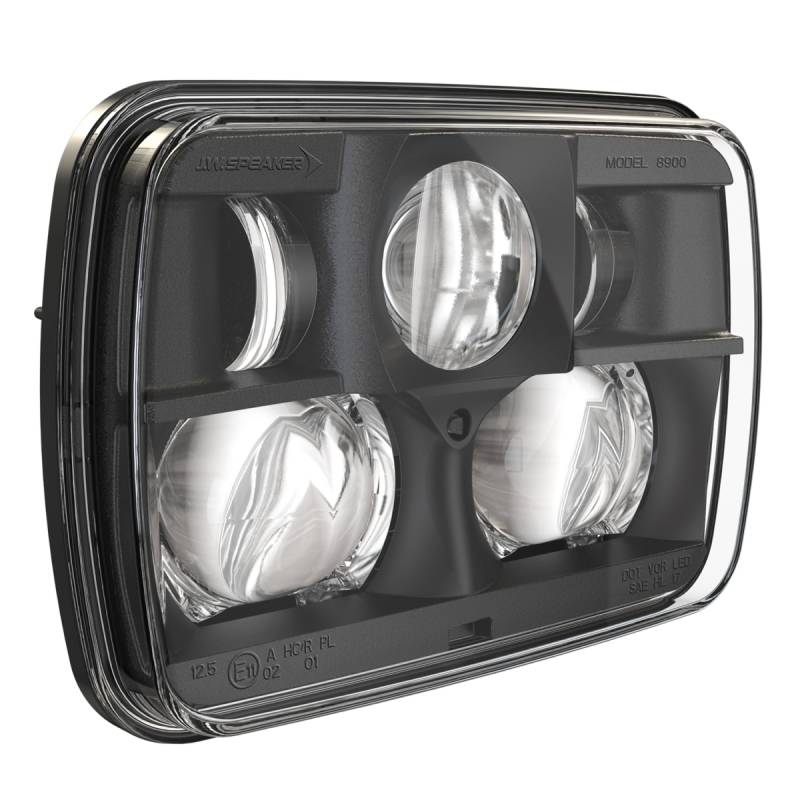 J.W Speakers 8900-EV2 12V 24V DOT/ECE LED Headlight Black 554491