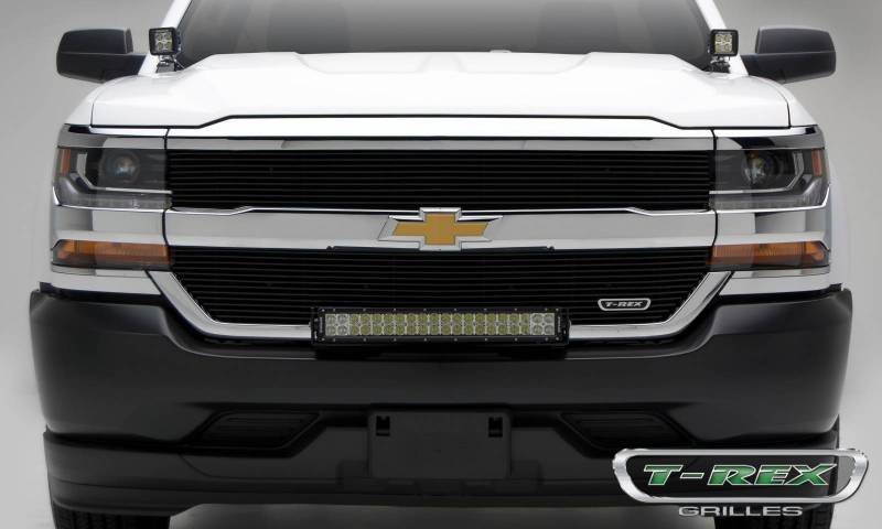 T-Rex 2016-2018 Chevrolet Silverado 1500 Does Not Fit Z71 Laser Billet Grille Overlay Black 6211271