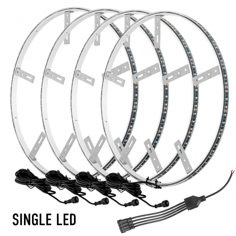 Oracle Lighting LED ILLUMINATED Wheel Rings Shift Dynamic Single 4215-332