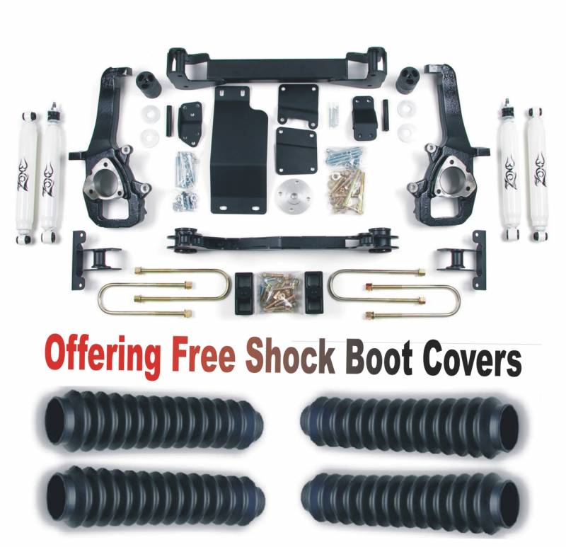 Zone OffRoad 2002-2005 Dodge Ram 1500 5in Suspension System With Free Boot Protectors ZOND14N