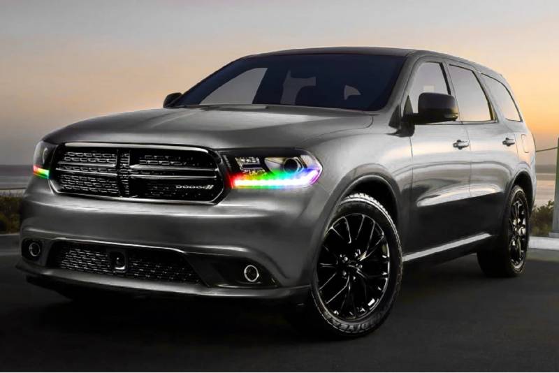 Oracle Lighting 2016-2023 Dodge Durango Dynamic ColorSHIFT RGB Headlight DRL Upgrade Kit 1280-332