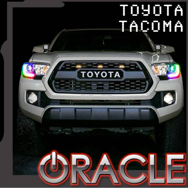 Oracle Lighting 2016-2023 Toyota Tacoma Dynamic ColorSHIFT RGBW Headlight DRL Upgrade Kit 1278-332