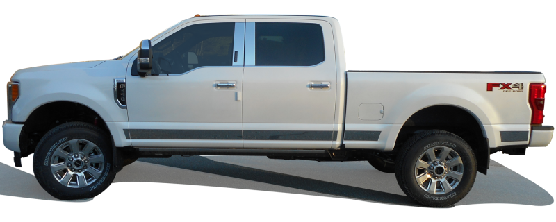 QAA 2017-2022 Ford F-250 F-350 Super Duty 4 piece Stainless Window Sill Trim Set WS57323