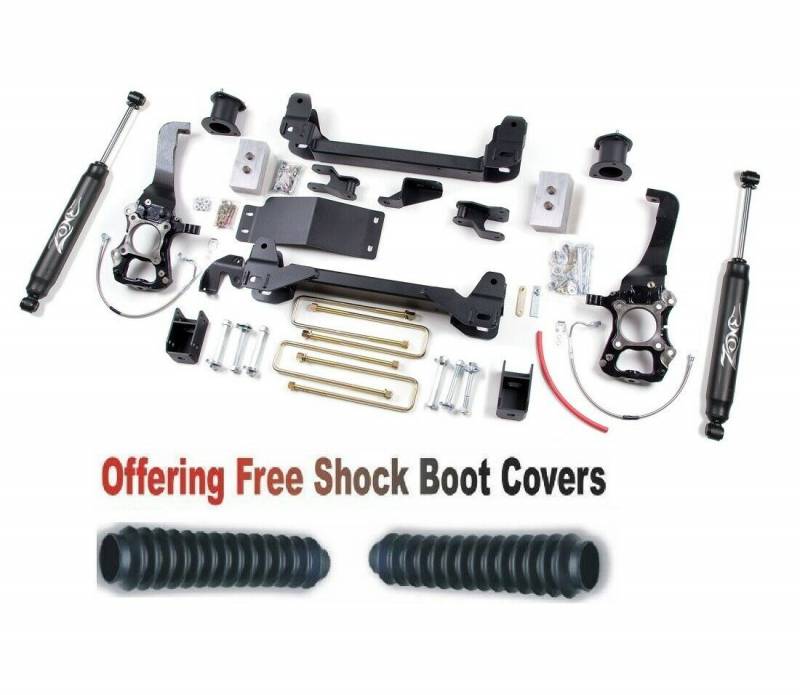 Zone OffRoad 2004-2008 Ford F150 4in Suspension System With Free Boot Protectors ZONF8N