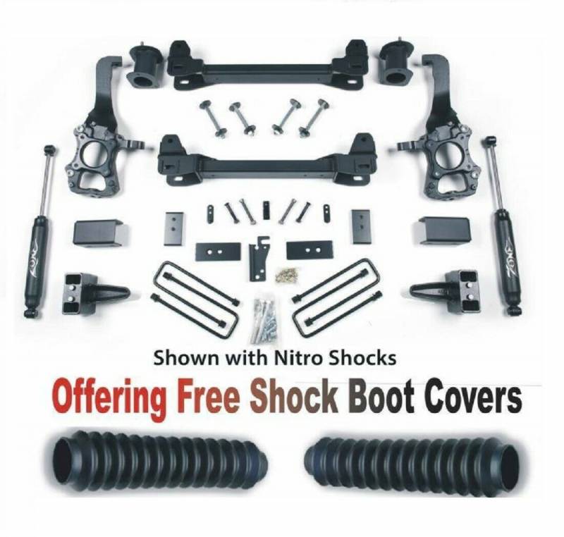 Zone OffRoad 2014 Ford F150 2WD 6in Suspension System With Free Boot Protectors ZONF43N