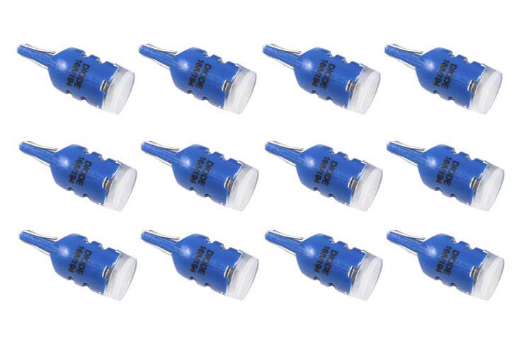 Diode Dynamics 1980-1993 Ford Mustang 194 LED Bulb HP5 LED Blue Set of 12 Universal DD0026TW