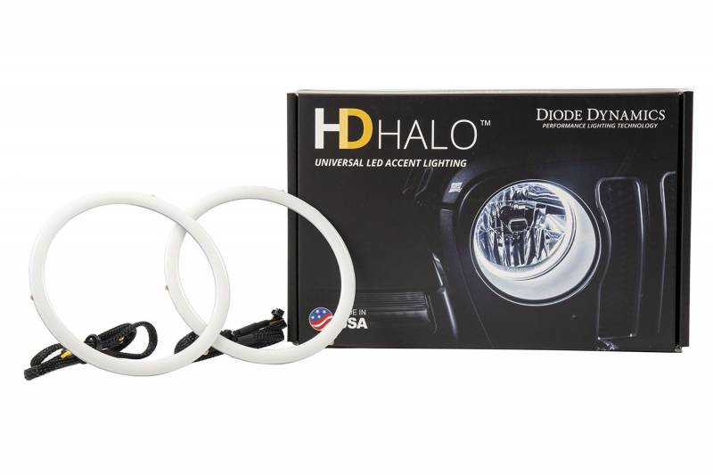 Diode Dynamics 2005-2010 Chrysler 300 Halo Lights LED 160mm Red Pair Universal DD2057