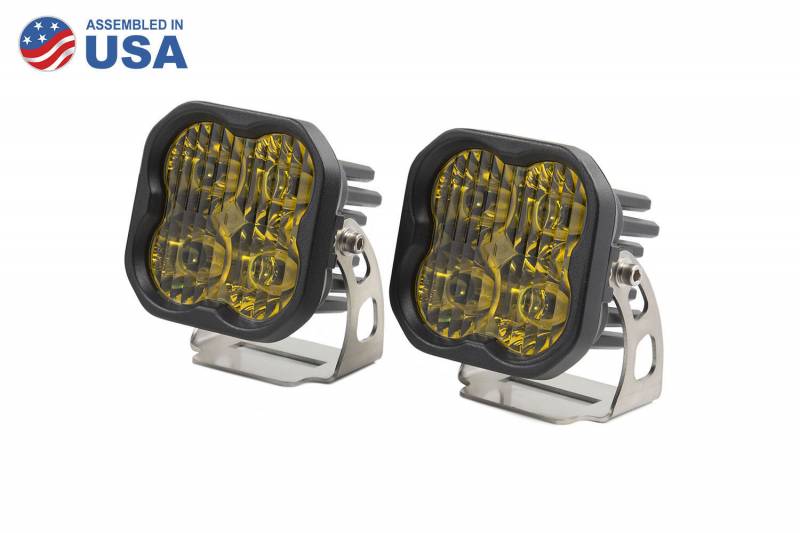 Diode Dynamics Worklight SS3 Sport Yellow Driving Standard Pair Universal DD6124P