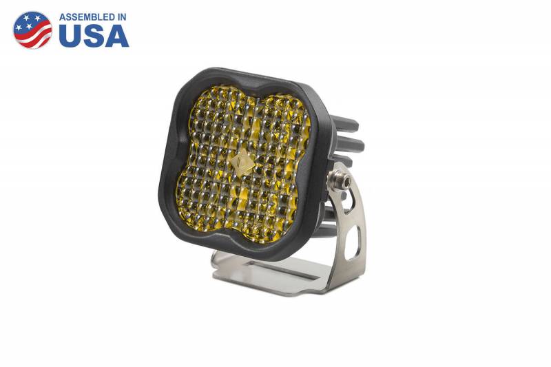 Diode Dynamics Worklight SS3 Pro Yellow Flood Standard Single Universal DD6133S